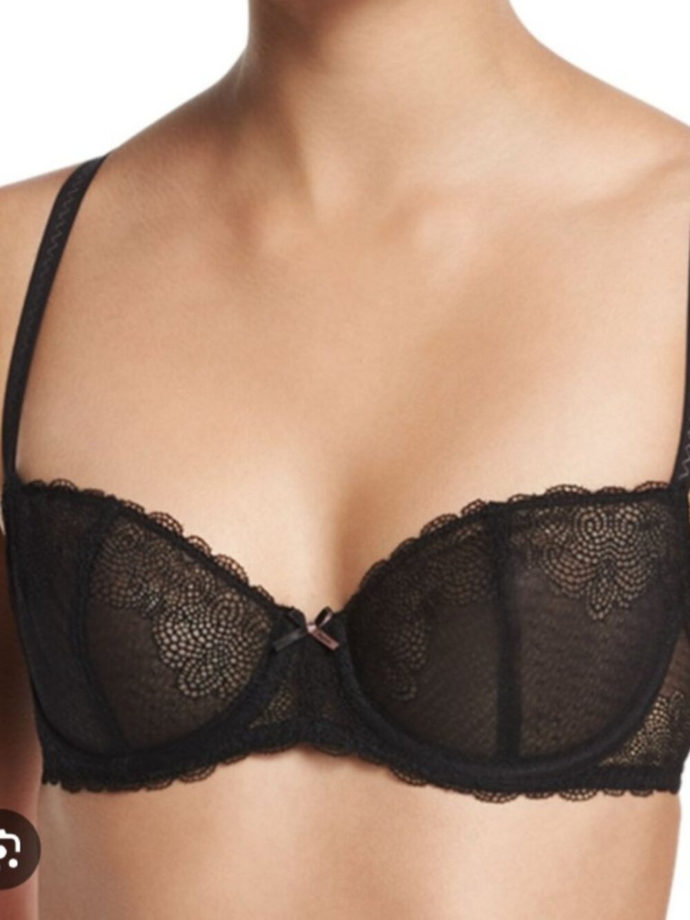 Chantelle Le Marais Lace Bra Sheer Lace Demi